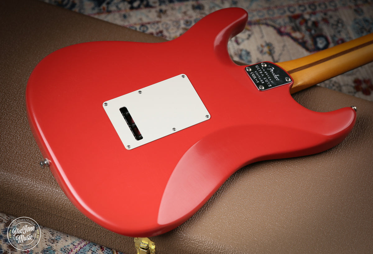 2025 Fender American Ultra Luxe Vintage 60's Stratocaster HSS Fiesta Red - ProTone Music Limited