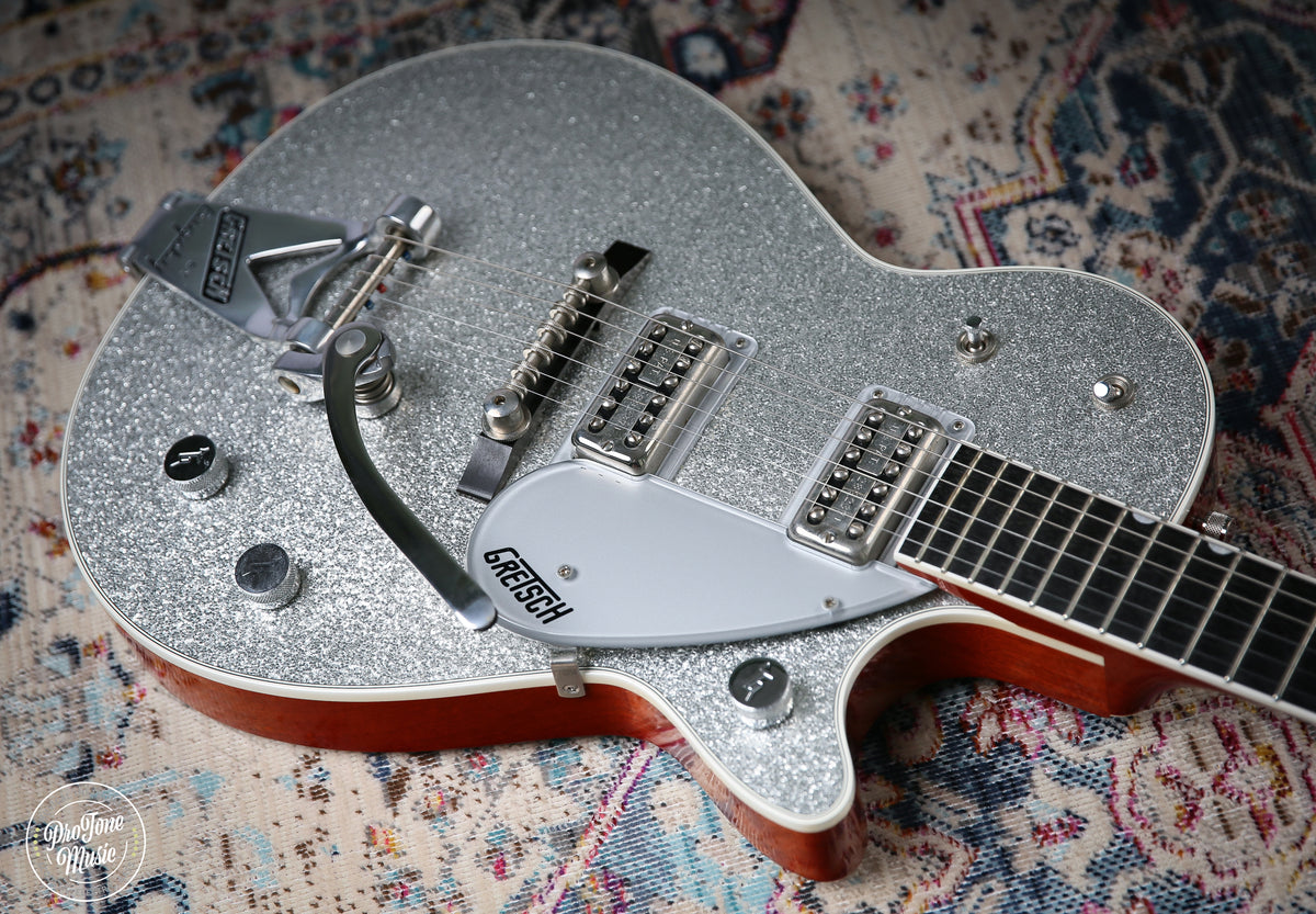 2006 Gretsch G6129T Jet Japanese Silver Sparkle - ProTone Music Limited