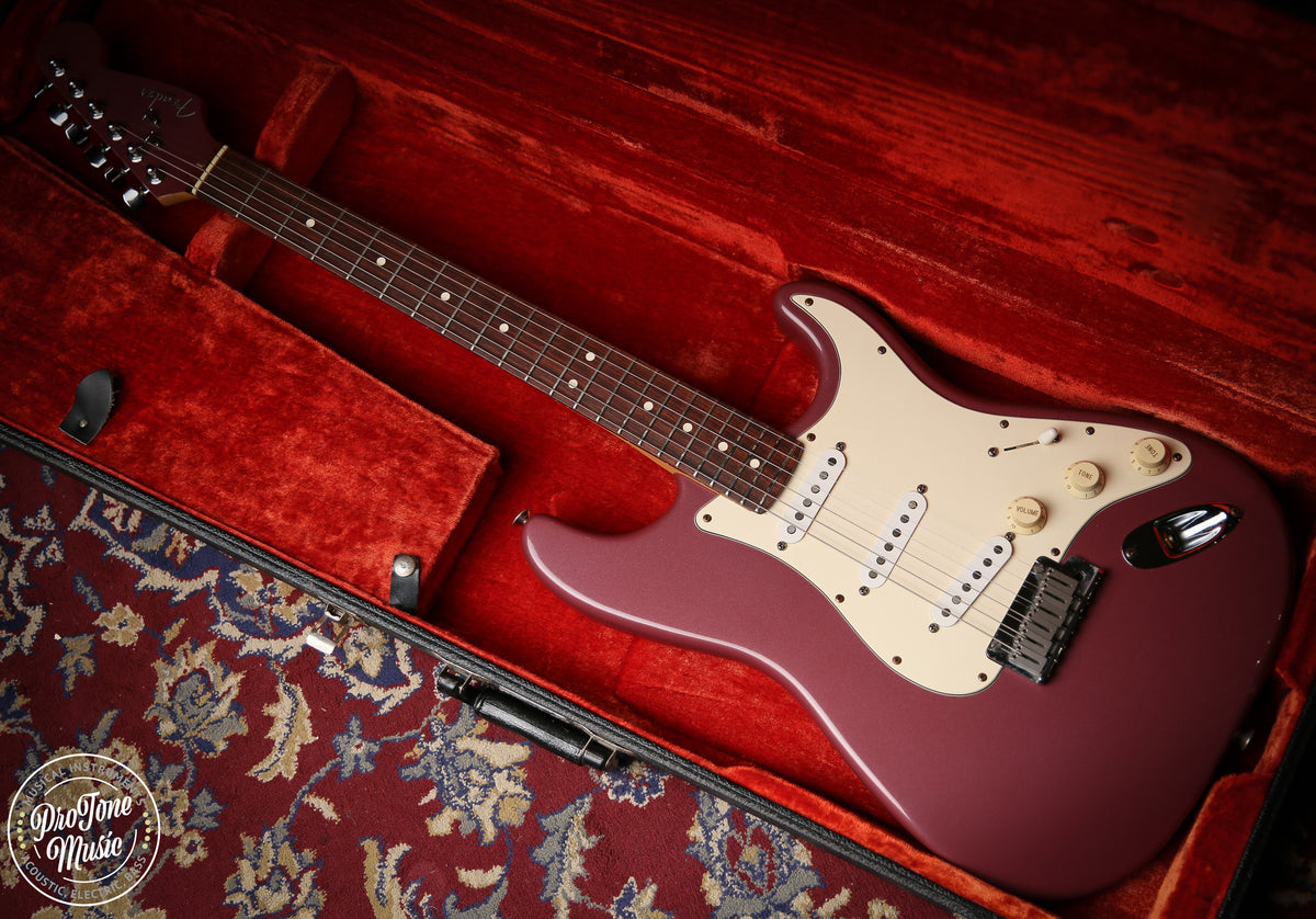 1995 Fender American Stratocaster Matching Headstock Burgundy Mist - ProTone Music Limited