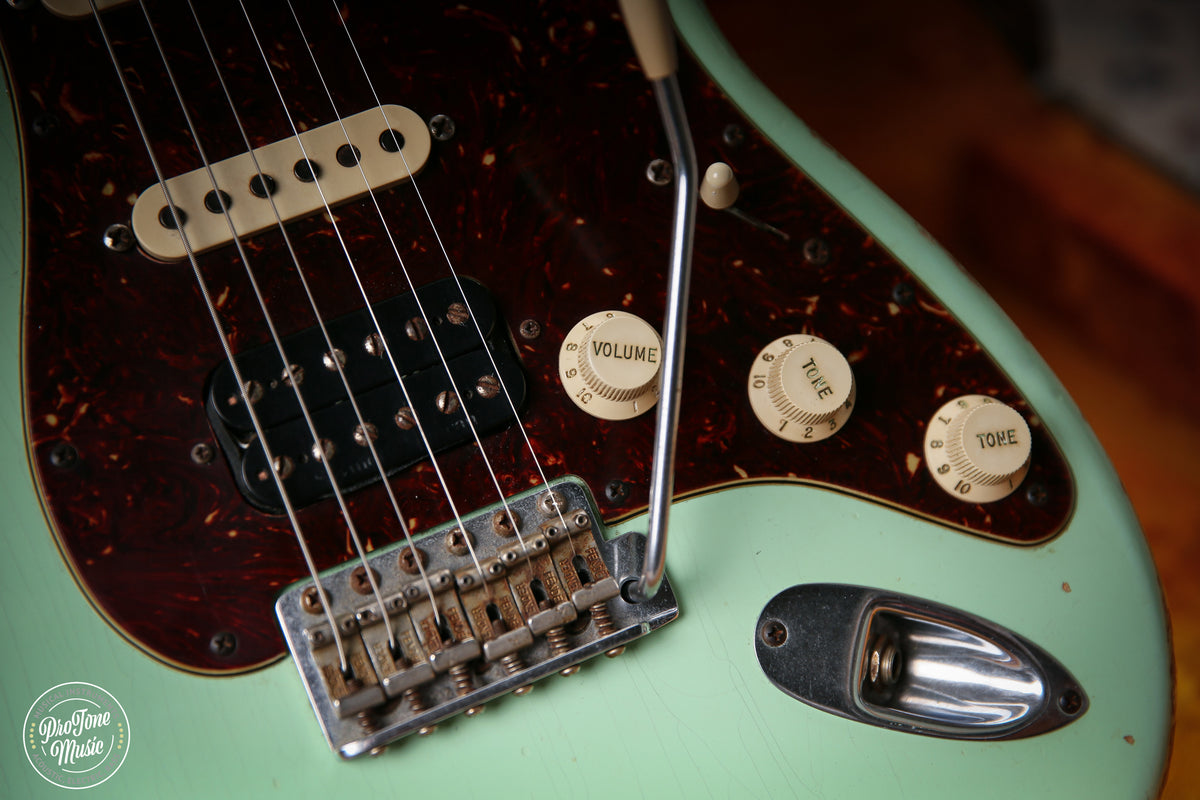 Fender USA Custom Shop 1960 HSS Stratocaster Relic Surf Green - ProTone Music Limited