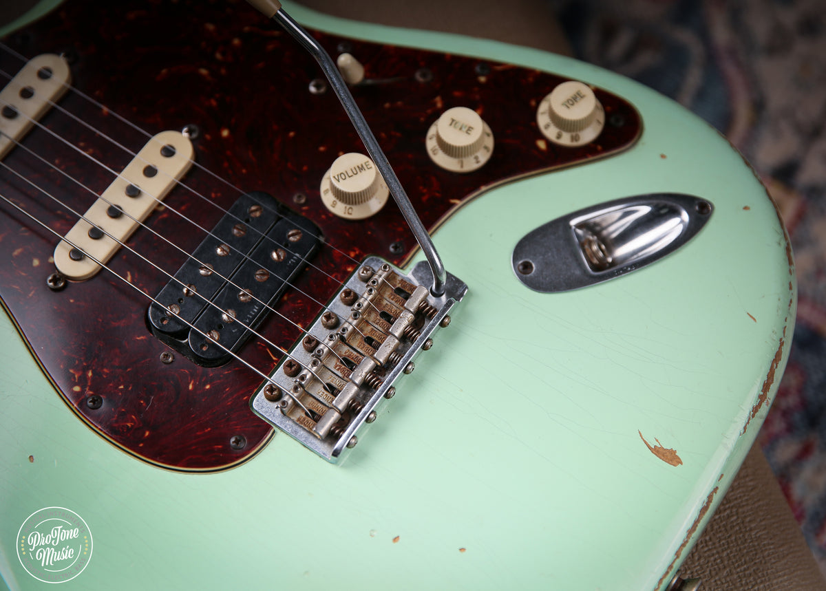 Fender USA Custom Shop 1960 HSS Stratocaster Relic Surf Green - ProTone Music Limited
