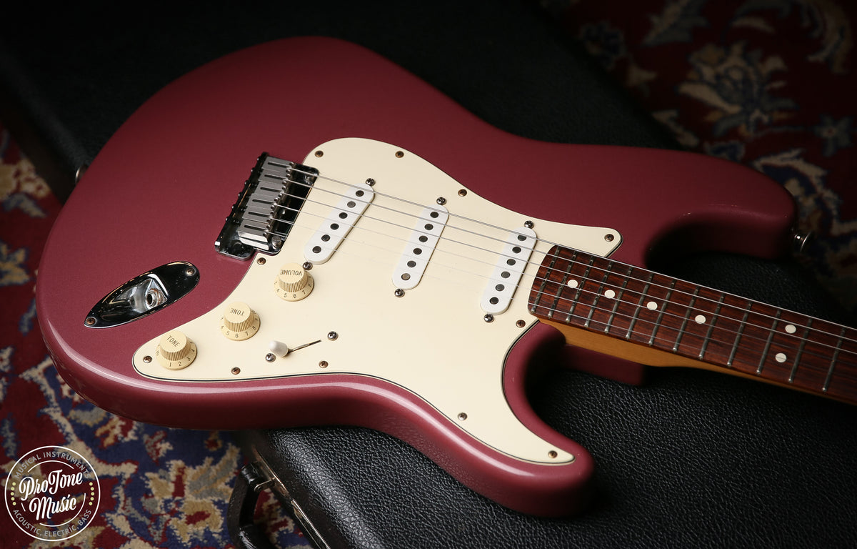 1995 Fender American Stratocaster Matching Headstock Burgundy Mist - ProTone Music Limited
