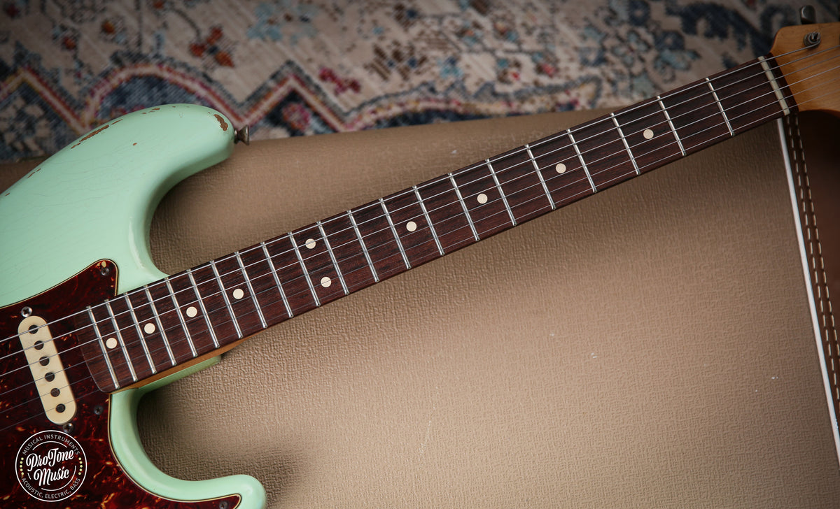 Fender USA Custom Shop 1960 HSS Stratocaster Relic Surf Green - ProTone Music Limited