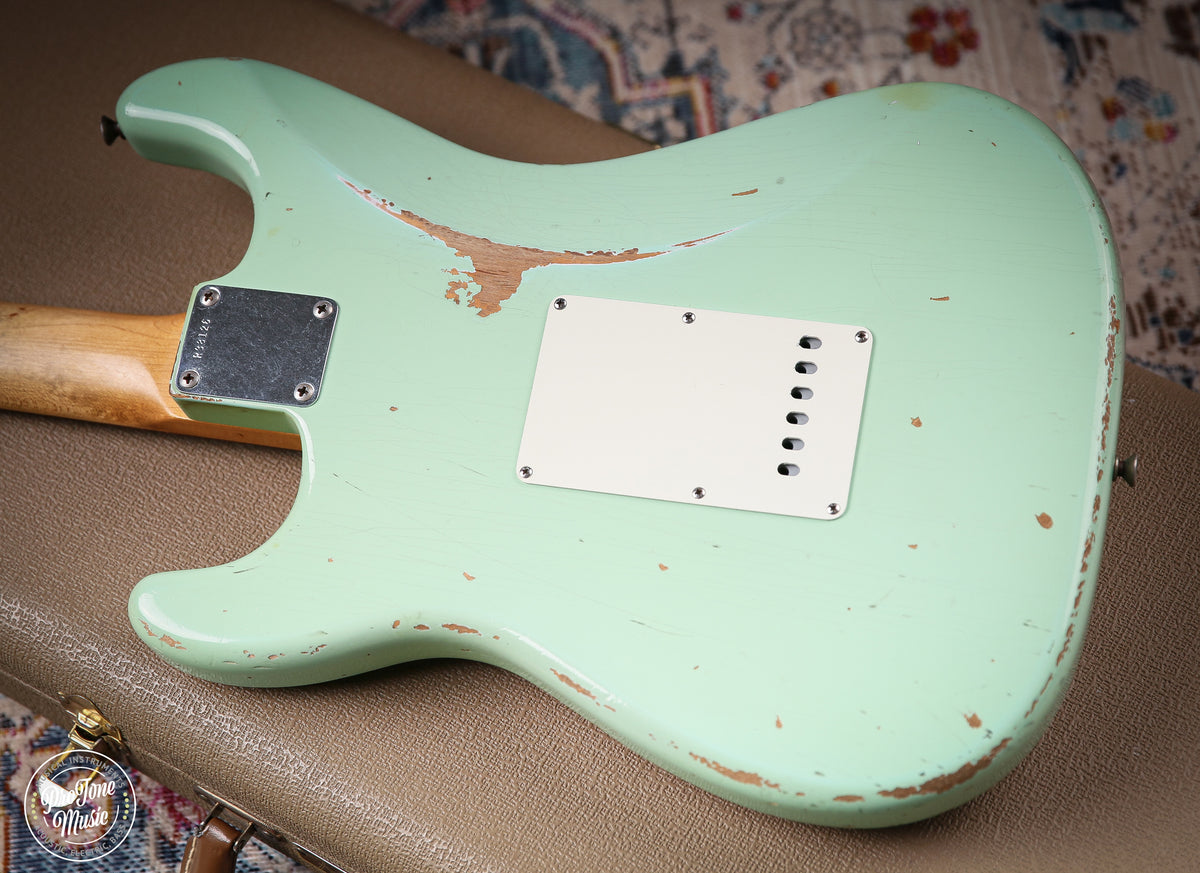 Fender USA Custom Shop 1960 HSS Stratocaster Relic Surf Green - ProTone Music Limited