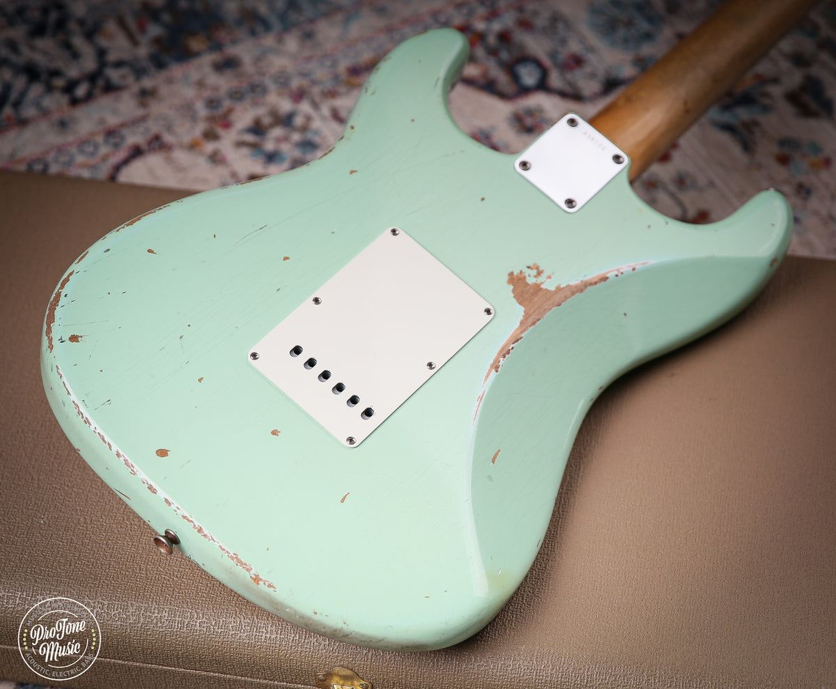 Fender USA Custom Shop 1960 HSS Stratocaster Relic Surf Green - ProTone Music Limited
