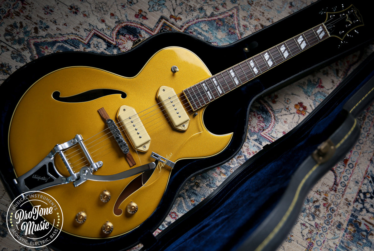 Peerless Gigmaster SC Hollow Body Metallic Gold - ProTone Music Limited
