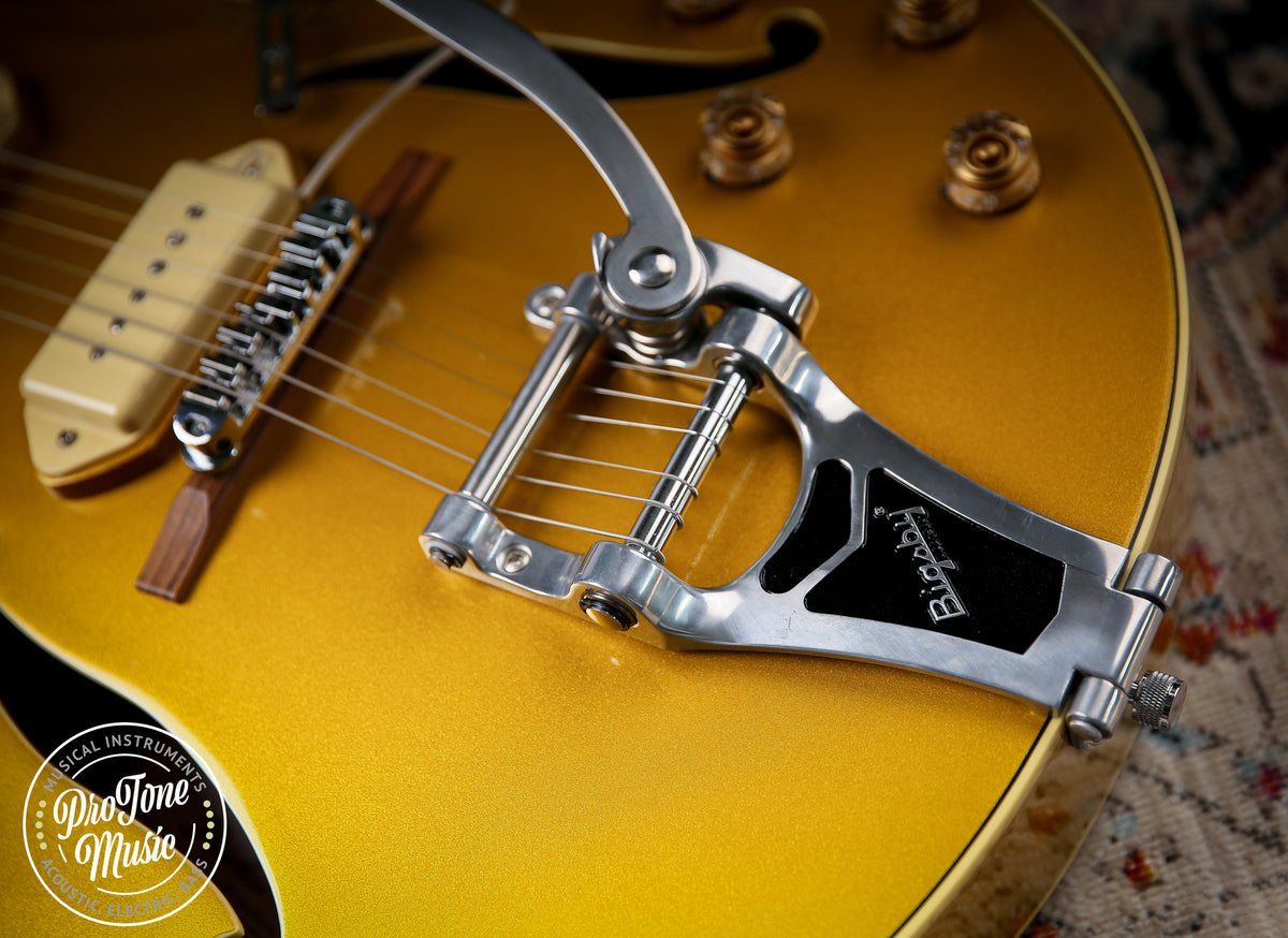 Peerless Gigmaster SC Hollow Body Metallic Gold - ProTone Music Limited