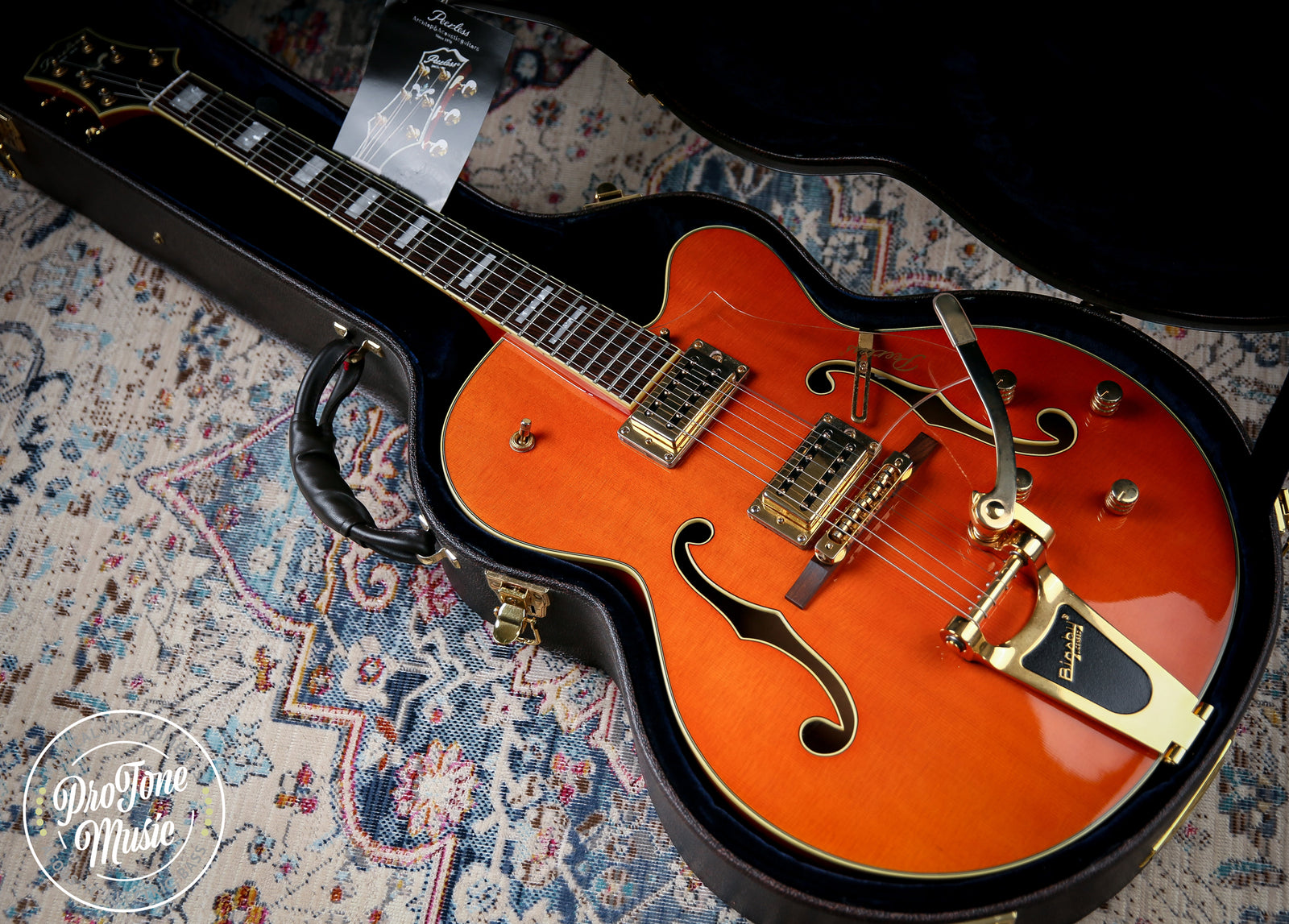Peerless Tonemaster Player Hollow Body Orange - ProTone Music Limited