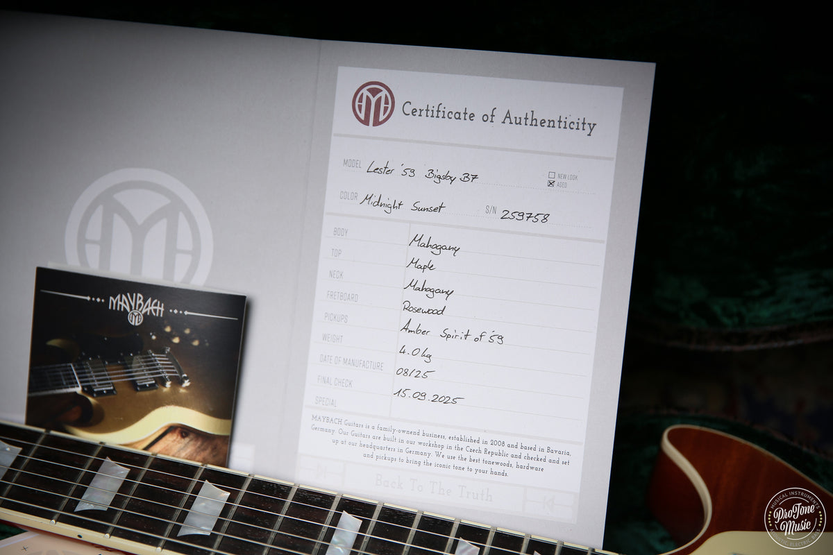 Maybach Lester 59 Bigsby Midnight Sunset Aged