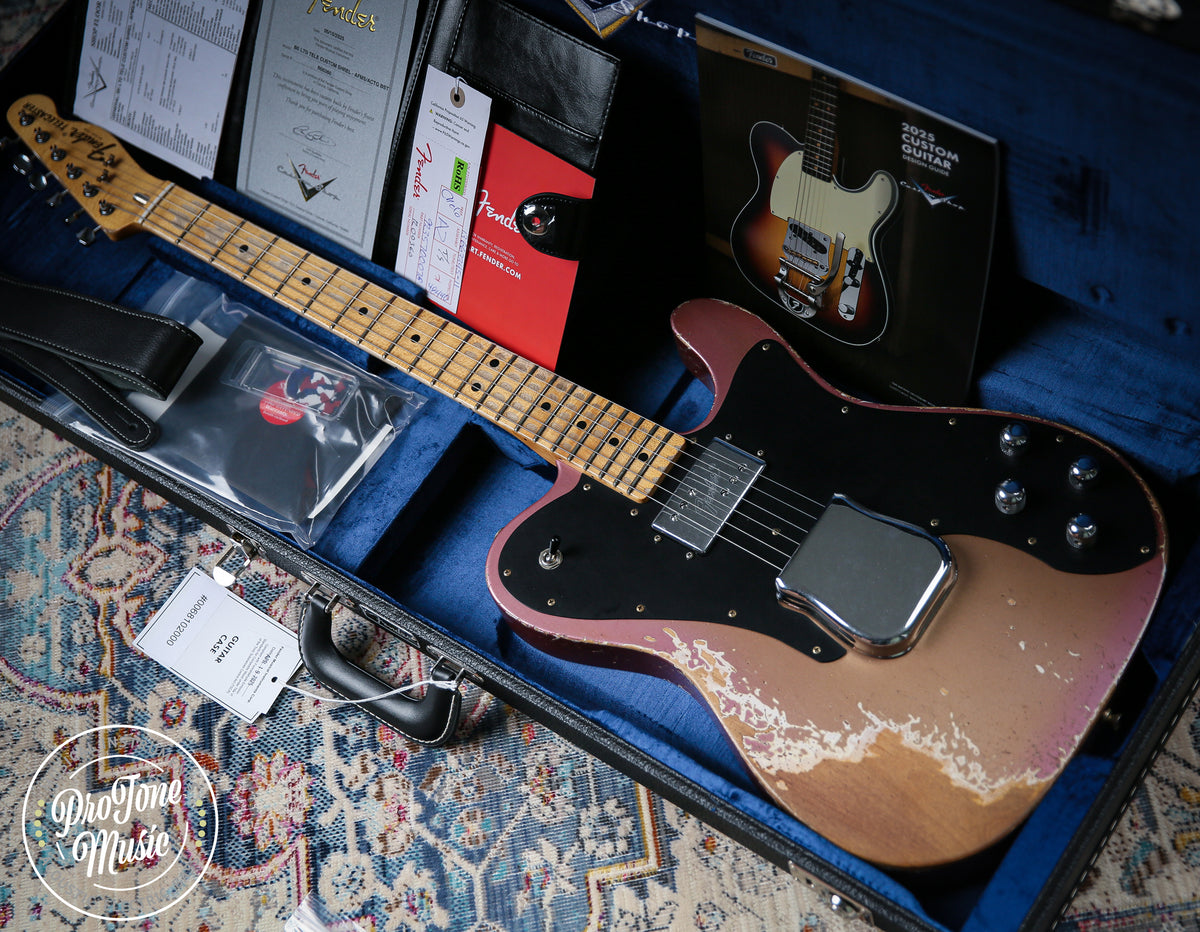 2025 Fender Custom Shop Ltd Tele Custom Heavy Relic Aged Twilight Sky - ProTone Music Limited