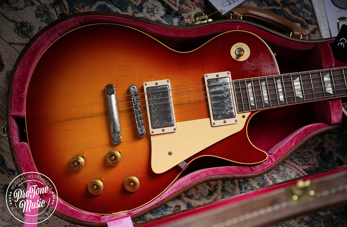 2022 Gibson Custom Shop 1958 Les Paul Murphy Lab Ultra Light Aged Washed Cherry Sunburst