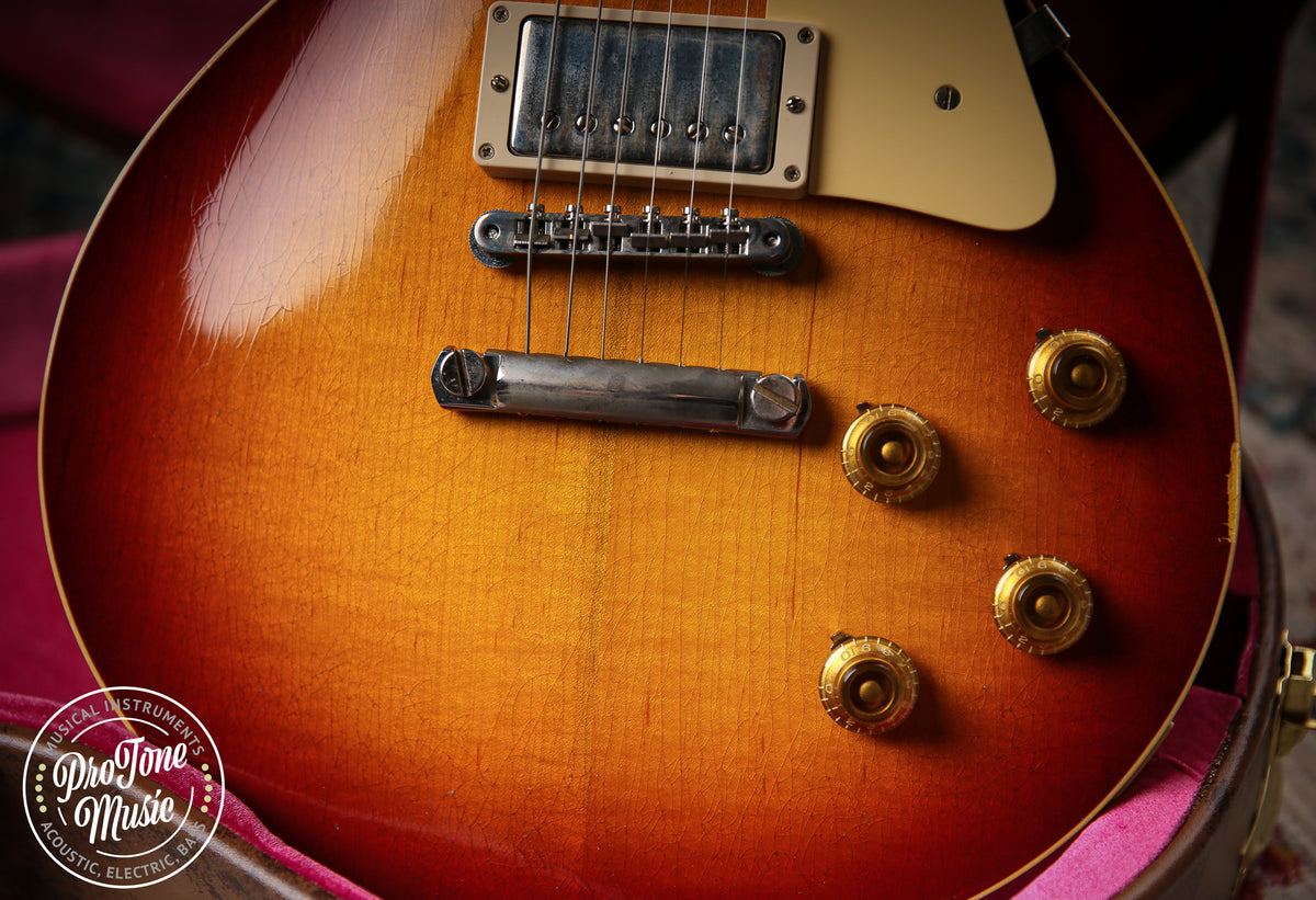 2022 Gibson Custom Shop 1958 Les Paul Murphy Lab Ultra Light Aged Washed Cherry Sunburst