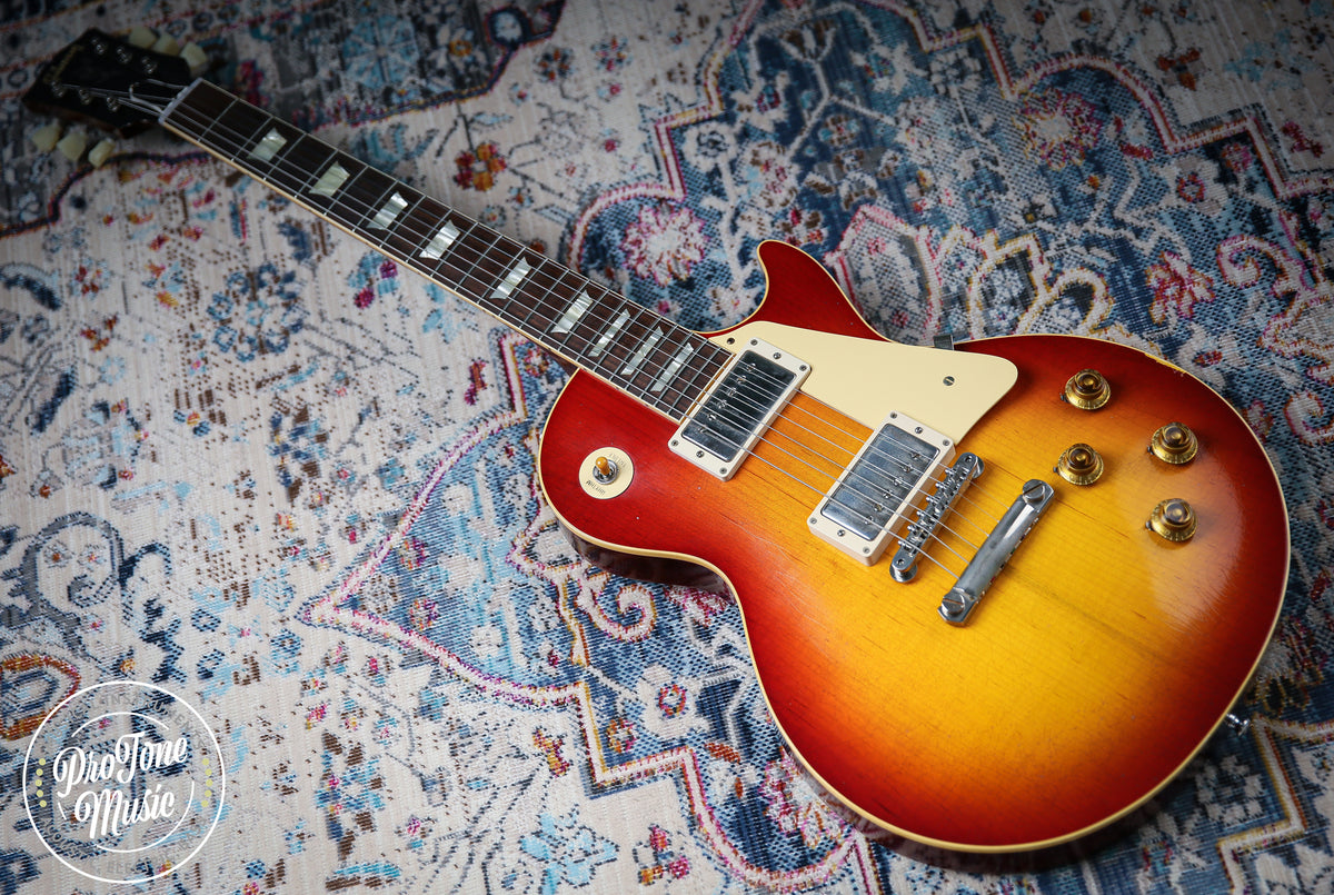2022 Gibson Custom Shop 1958 Les Paul Murphy Lab Ultra Light Aged Washed Cherry Sunburst