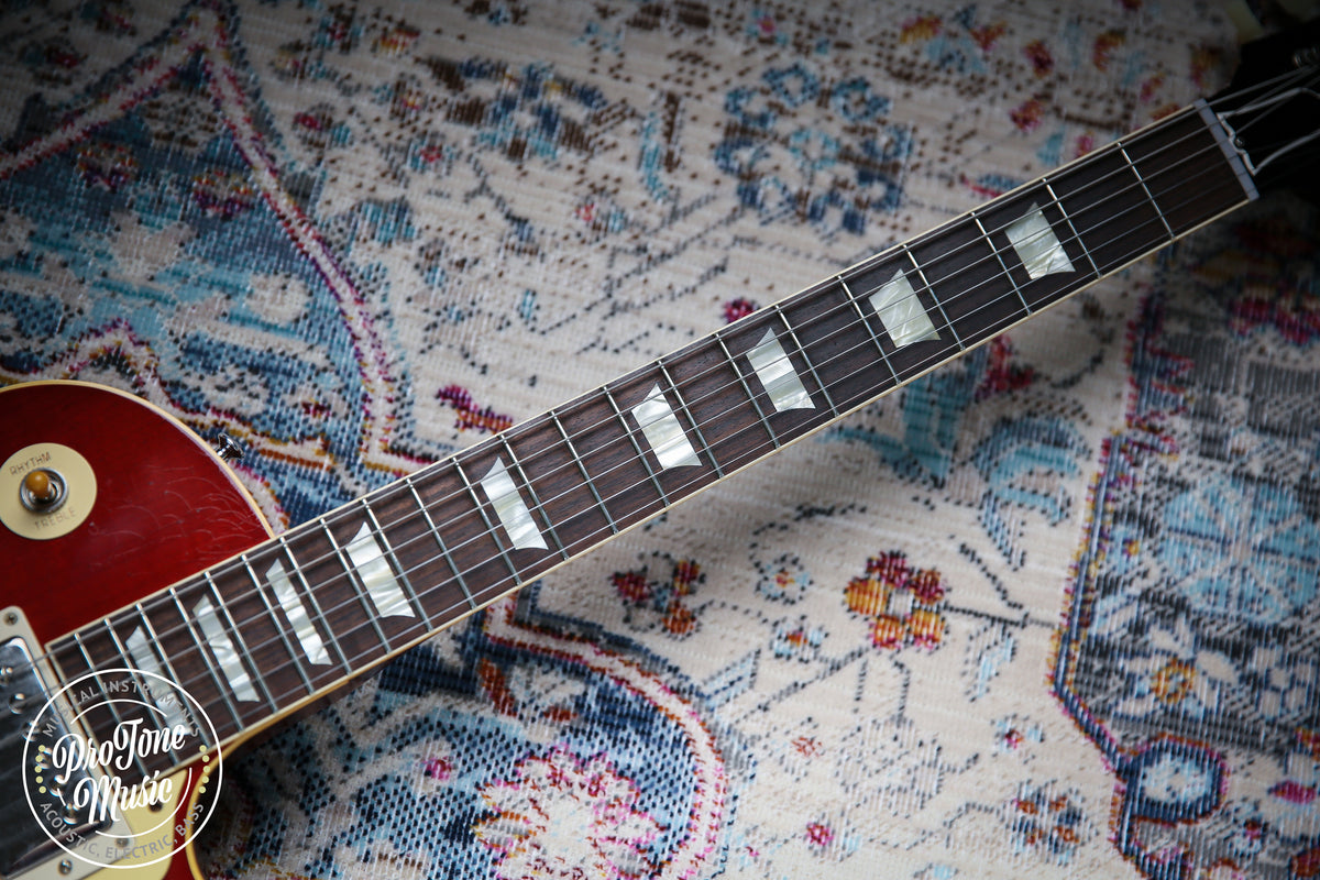 2022 Gibson Custom Shop 1958 Les Paul Murphy Lab Ultra Light Aged Washed Cherry Sunburst