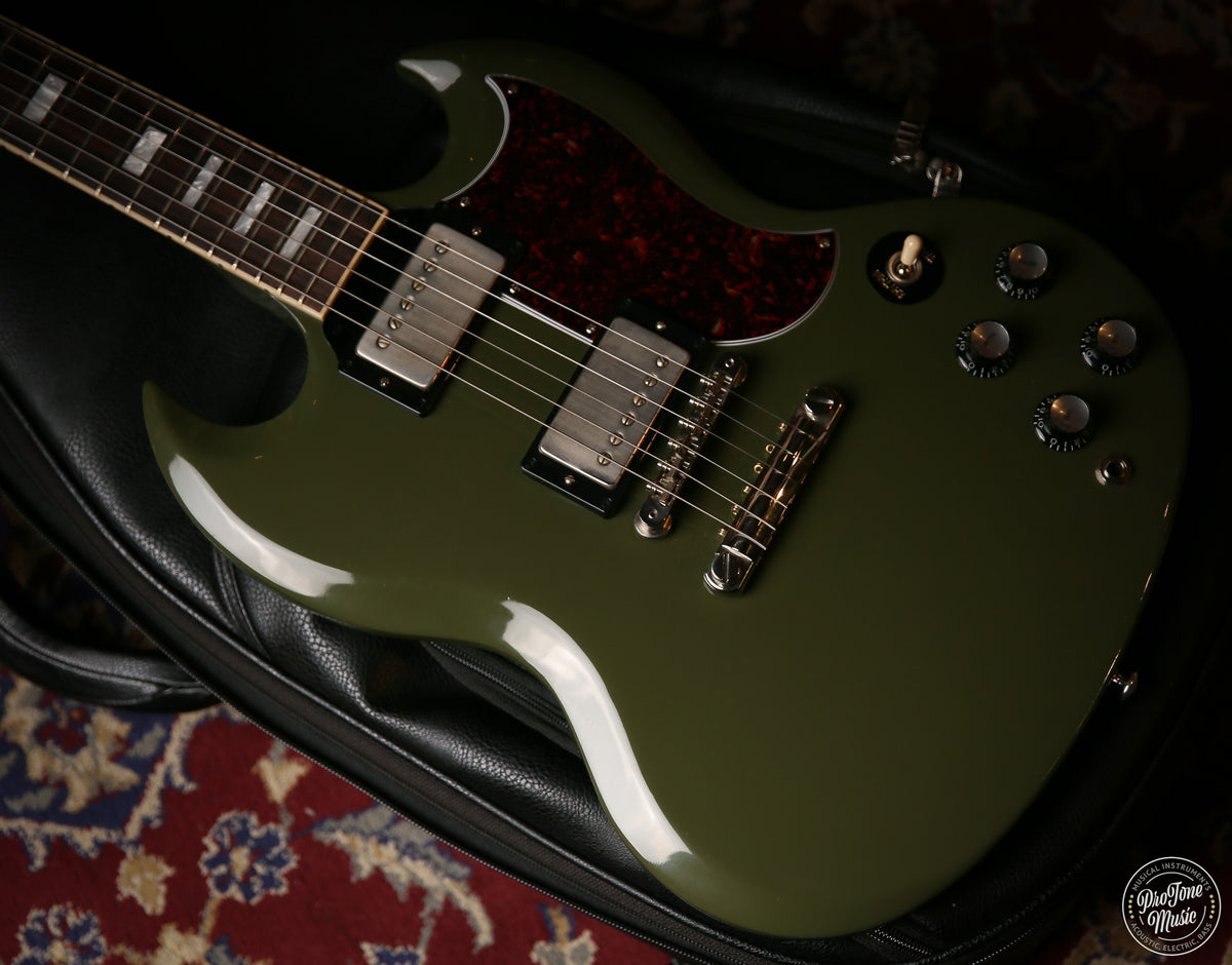 2021 Gibson USA CME Exclusive SG Standard Olive Drab