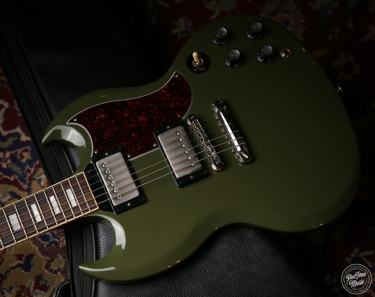 2021 Gibson USA CME Exclusive SG Standard Olive Drab