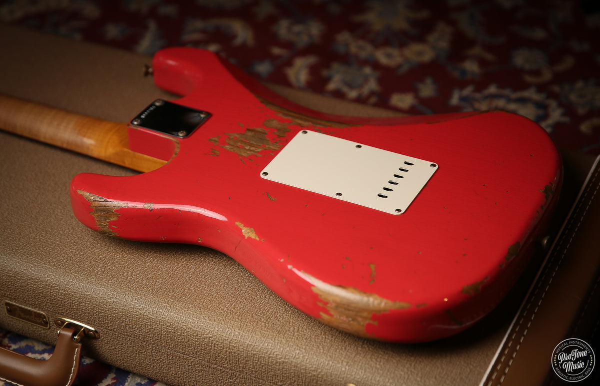 Fender USA Custom Shop 59' Stratocaster Heavy Relic Faded Fiesta Red