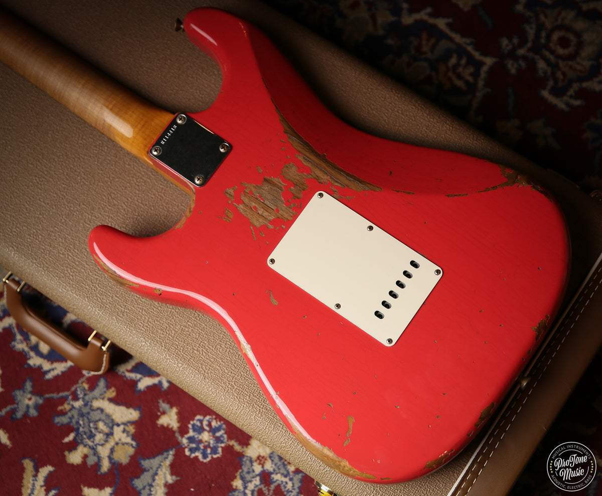 Fender USA Custom Shop 59' Stratocaster Heavy Relic Faded Fiesta Red