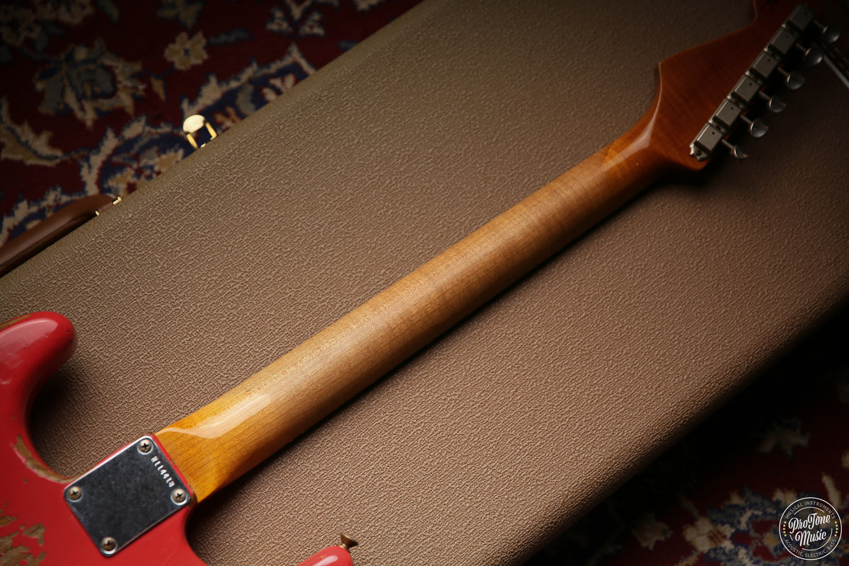 Fender USA Custom Shop 59' Stratocaster Heavy Relic Faded Fiesta Red