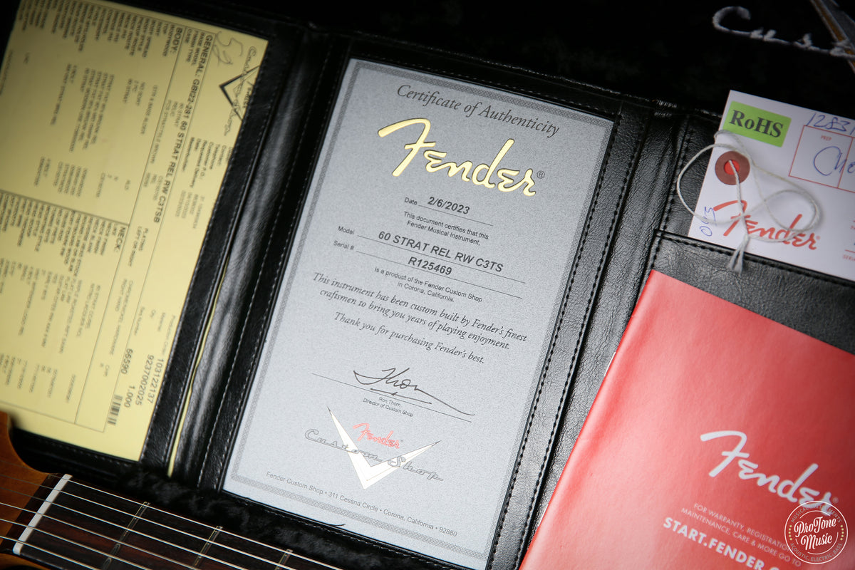 2023 Fender USA Custom Shop 60's Relic Stratocaster Chocolate 3 Tone Sunburst