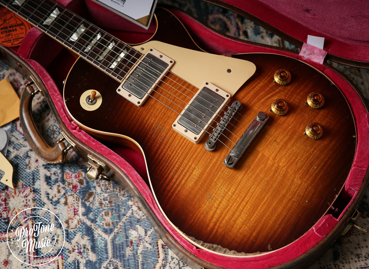 2020 Gibson Custom Shop 59' Les Paul Ultra Heavy Aged Murphy Lab Kindred Burst - ProTone Music Limited