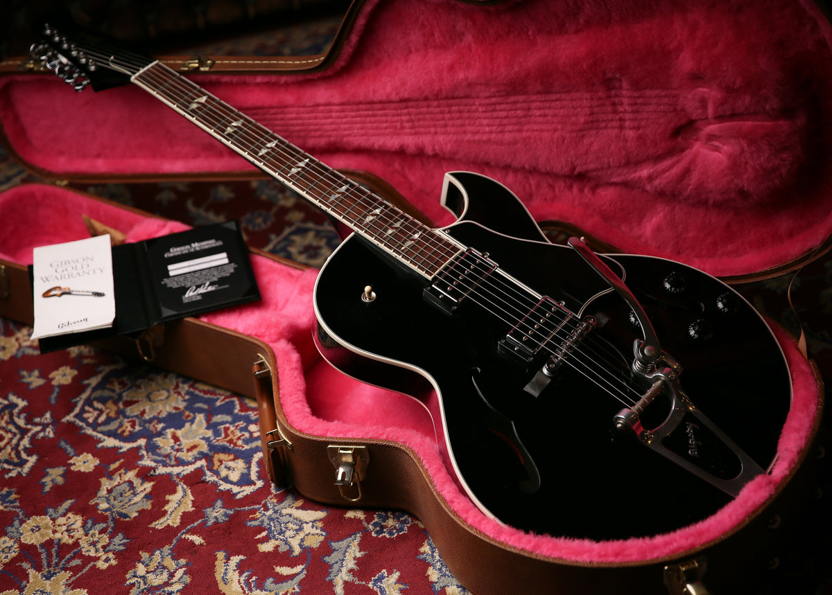 2013 Gibson Memphis USA ES-195 Ebony - ProTone Music