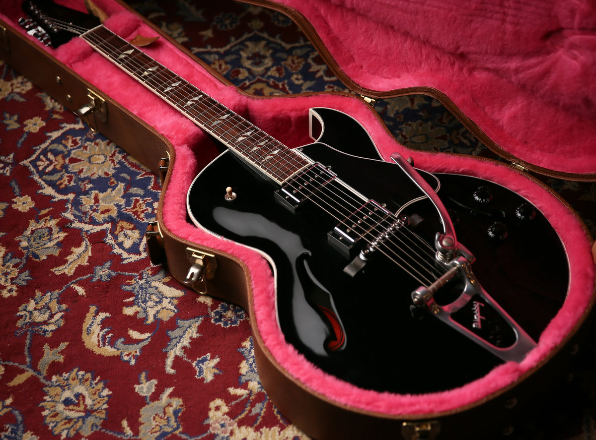 2013 Gibson Memphis USA ES-195 Ebony - ProTone Music