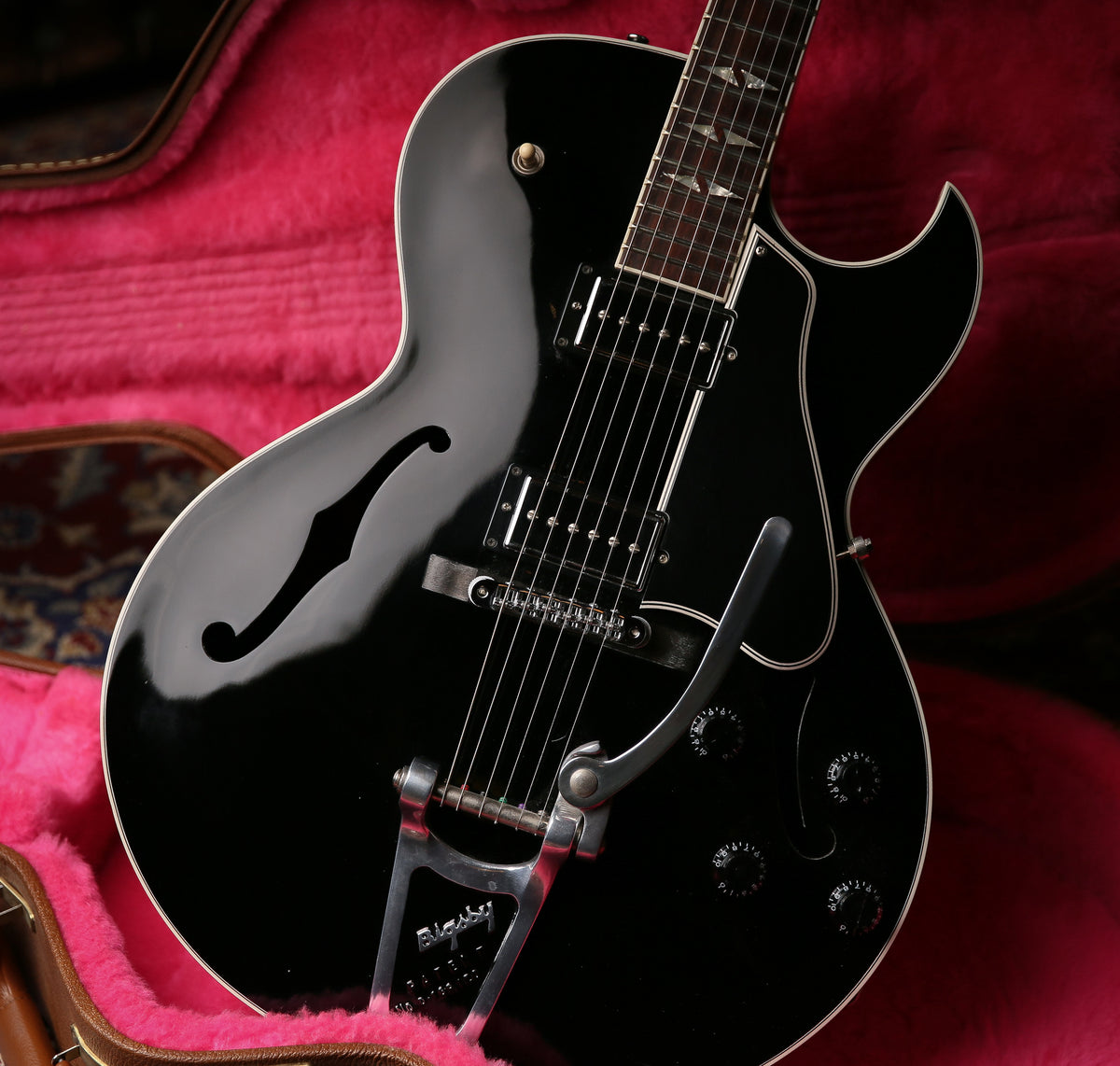 2013 Gibson Memphis USA ES-195 Ebony - ProTone Music