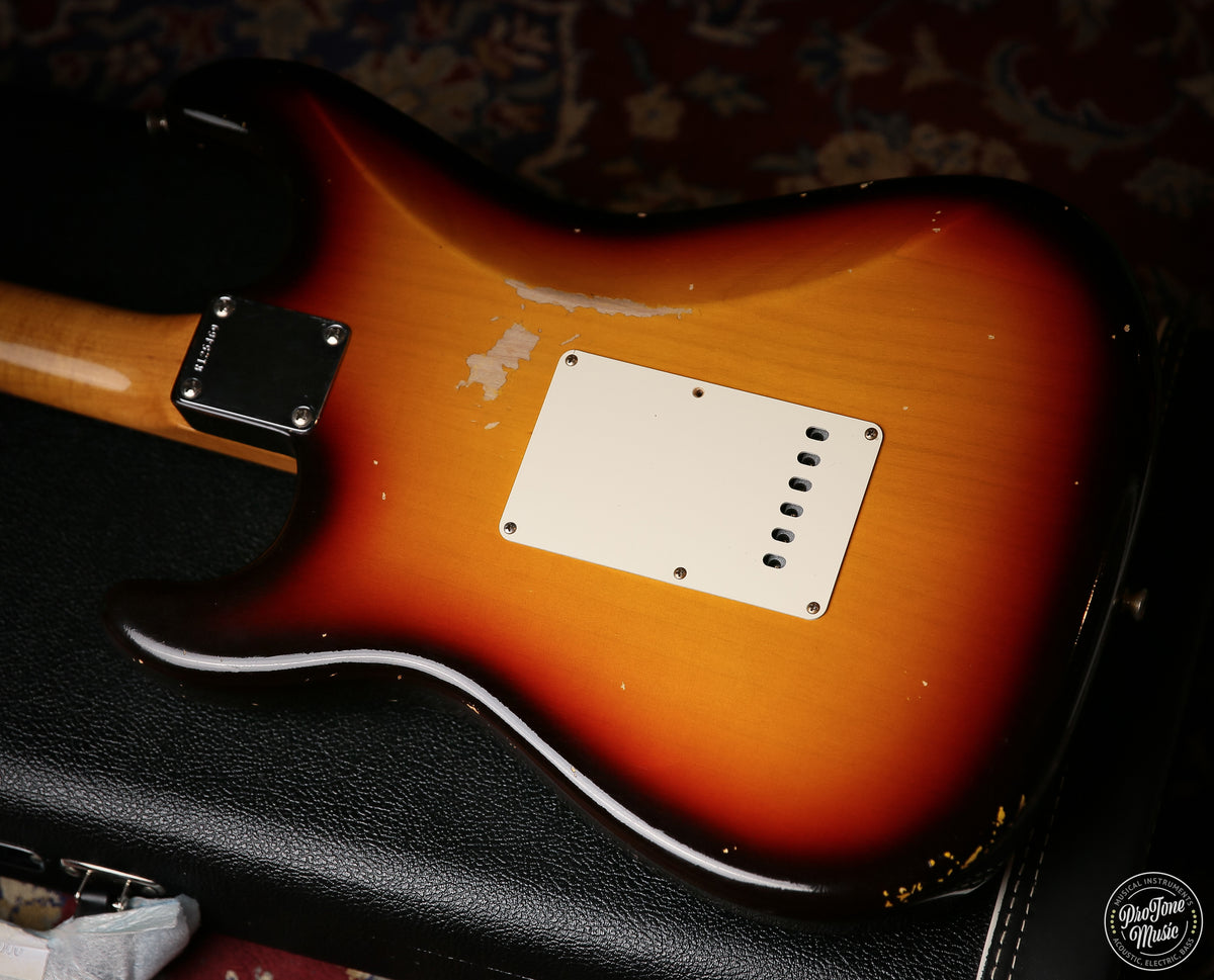 2023 Fender USA Custom Shop 60's Relic Stratocaster Chocolate 3 Tone Sunburst