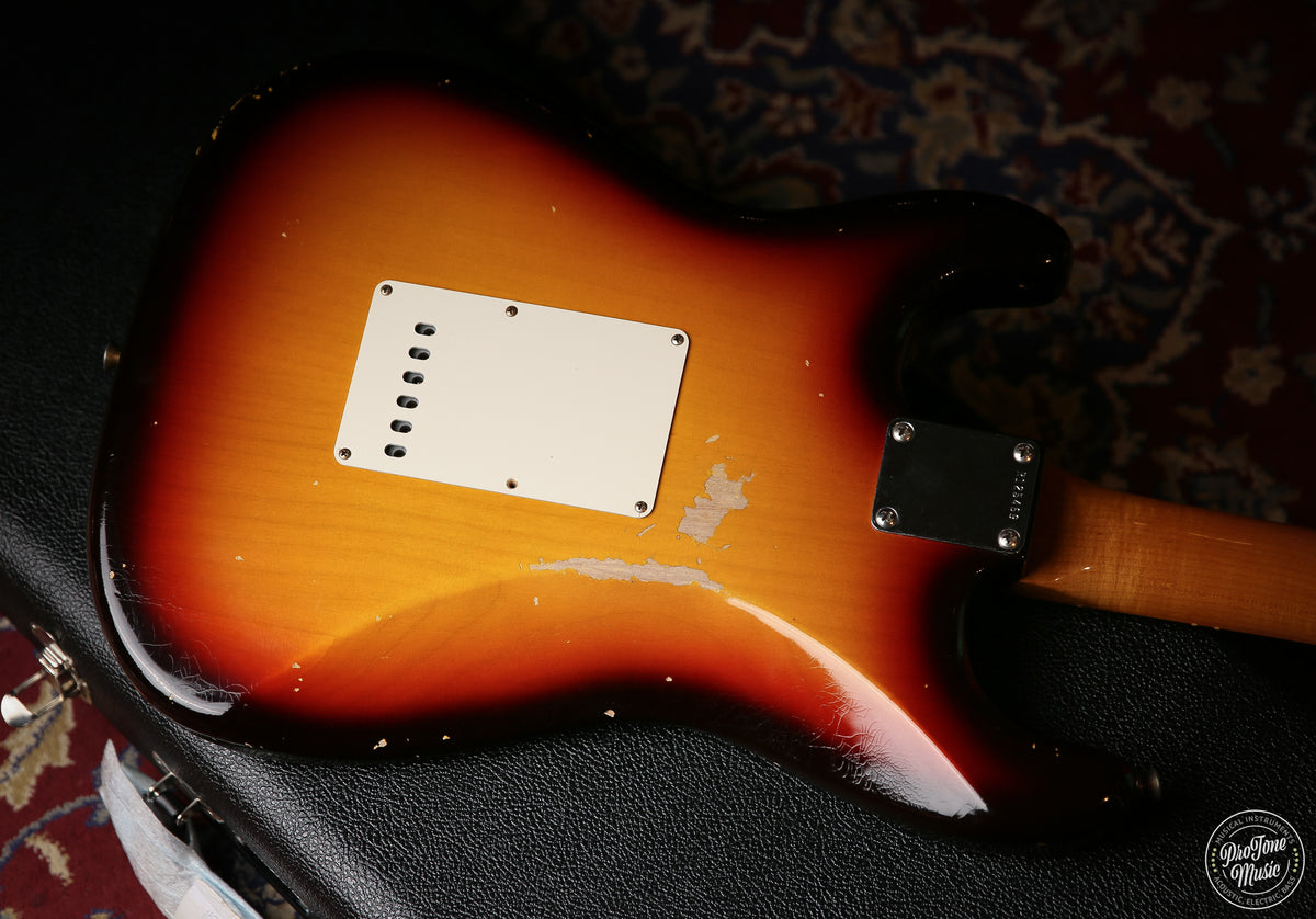 2023 Fender USA Custom Shop 60's Relic Stratocaster Chocolate 3 Tone Sunburst