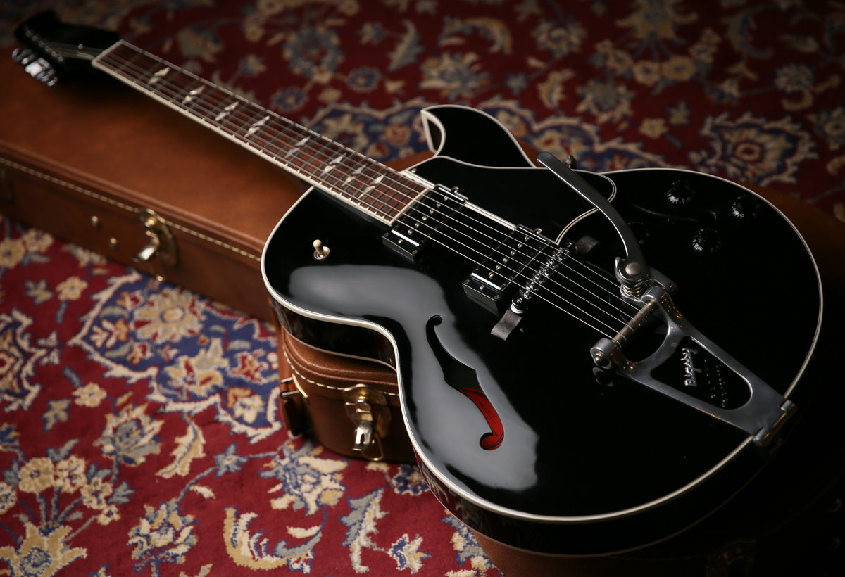 2013 Gibson Memphis USA ES-195 Ebony - ProTone Music
