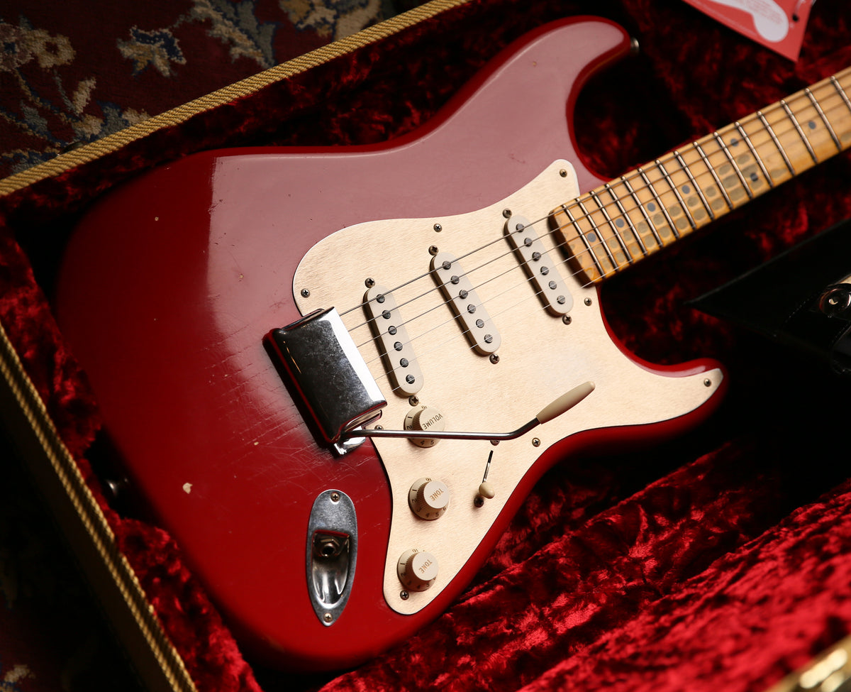 Fender USA Custom Shop 57&#39; Journyeman Relic Stratocaster Seminol Red HW POBLANOS - ProTone Music