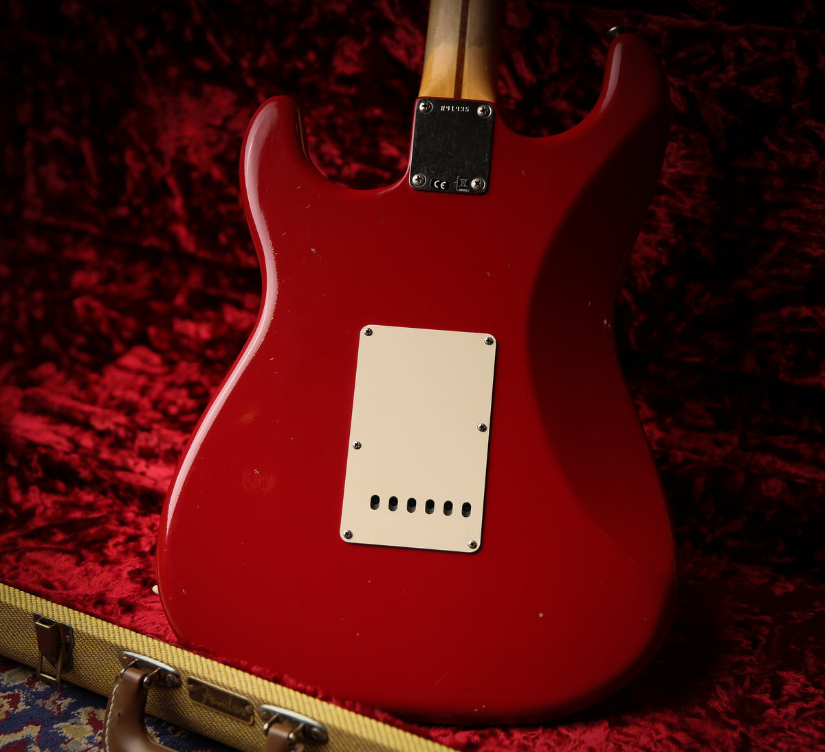 Fender USA Custom Shop 57&#39; Journyeman Relic Stratocaster Seminol Red HW POBLANOS - ProTone Music