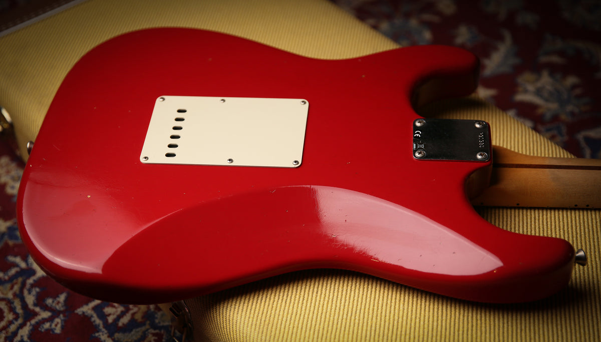 Fender USA Custom Shop 57&#39; Journyeman Relic Stratocaster Seminol Red HW POBLANOS - ProTone Music