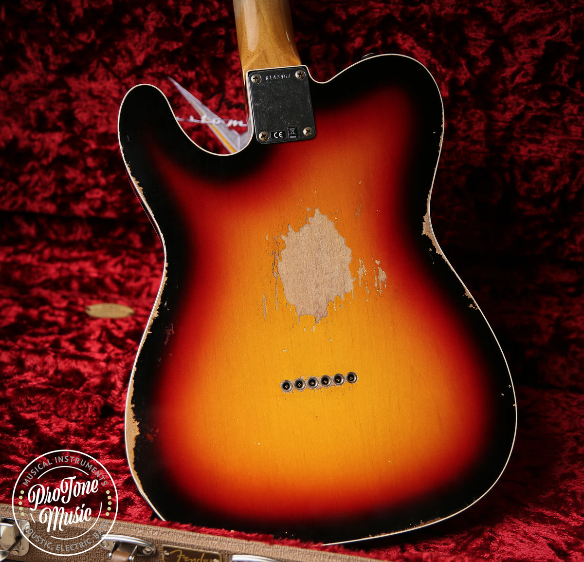 2025 Fender USA Custom Shop 1960 Tele Custom Heavy Relic 3 Tone Sunburst - ProTone Music Limited