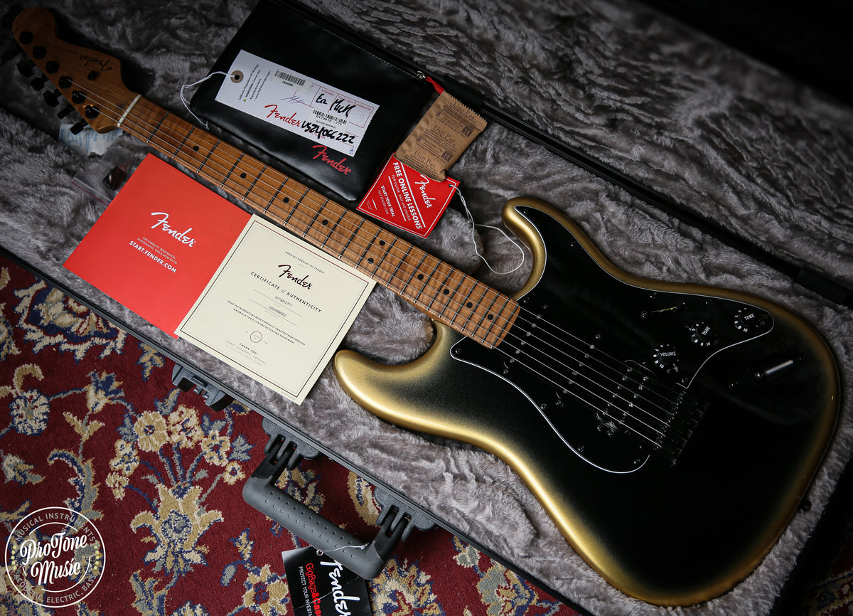 Fender American Professional II Stratocaster HSS Hardtail Gold Knight