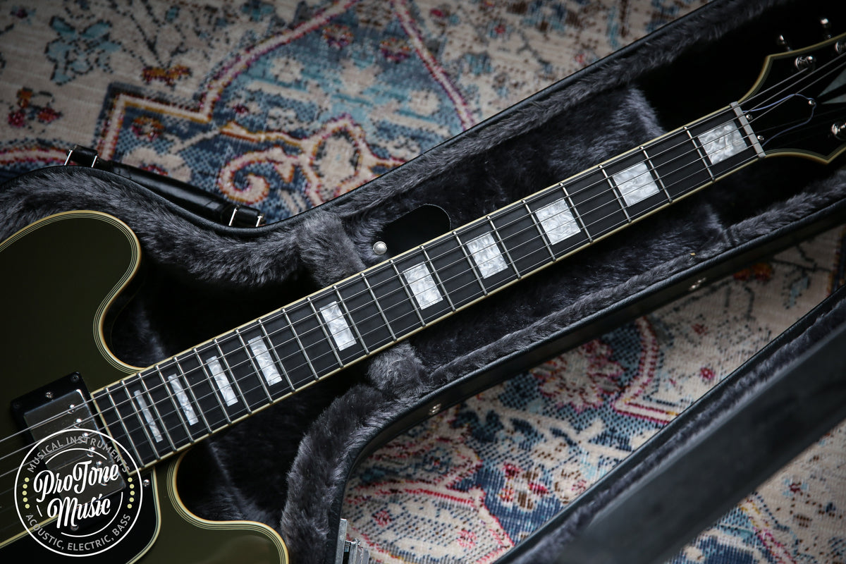 Epiphone Exclusive Shinichi Ubukata ES - 355 Custom Olive Drab - ProTone Music Limited