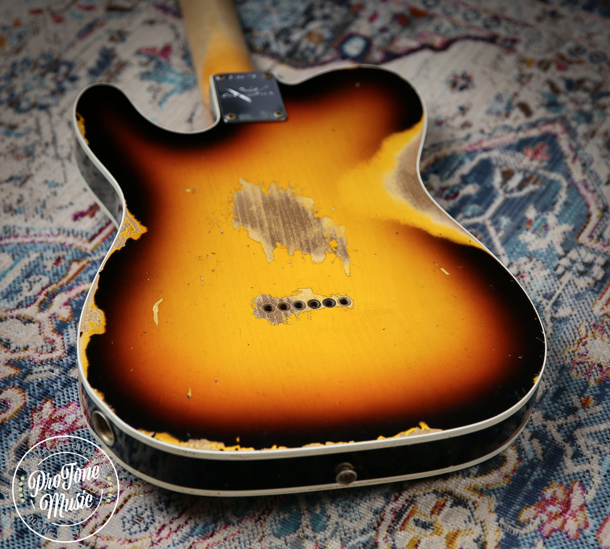 2022 Fender Custom Shop 65' Tele Custom Heavy Relic 3 Tone Sunburst
