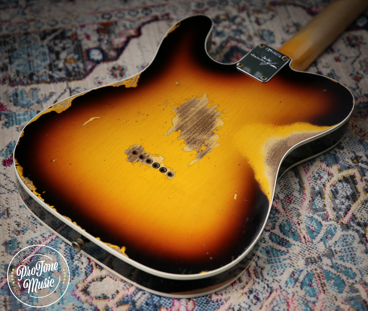 2022 Fender Custom Shop 65' Tele Custom Heavy Relic 3 Tone Sunburst