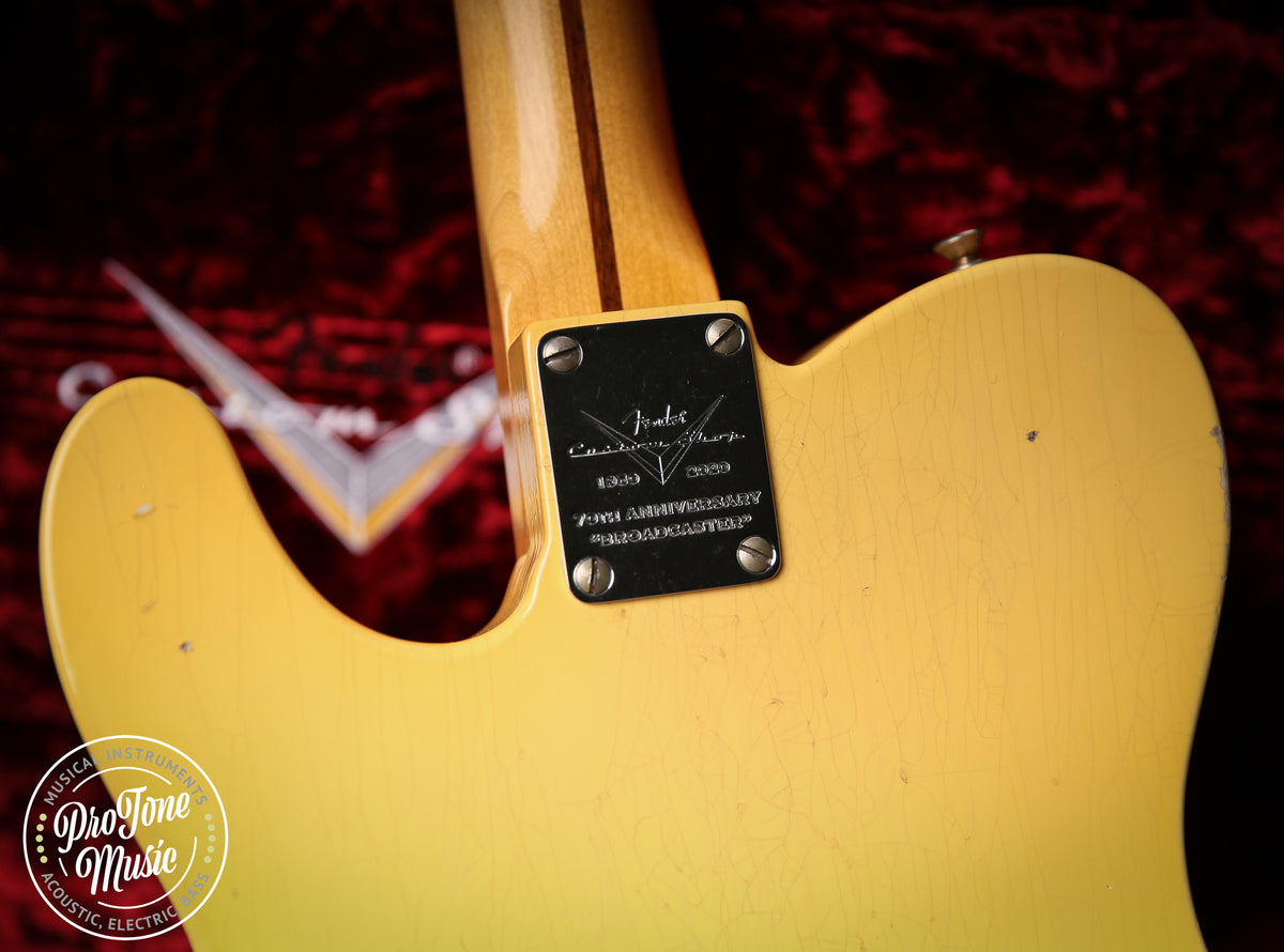 2019 Fender Custom Shop Limited Edition 70th Anniversary Broadcaster Butterscotch Blonde Journeyman Relic
