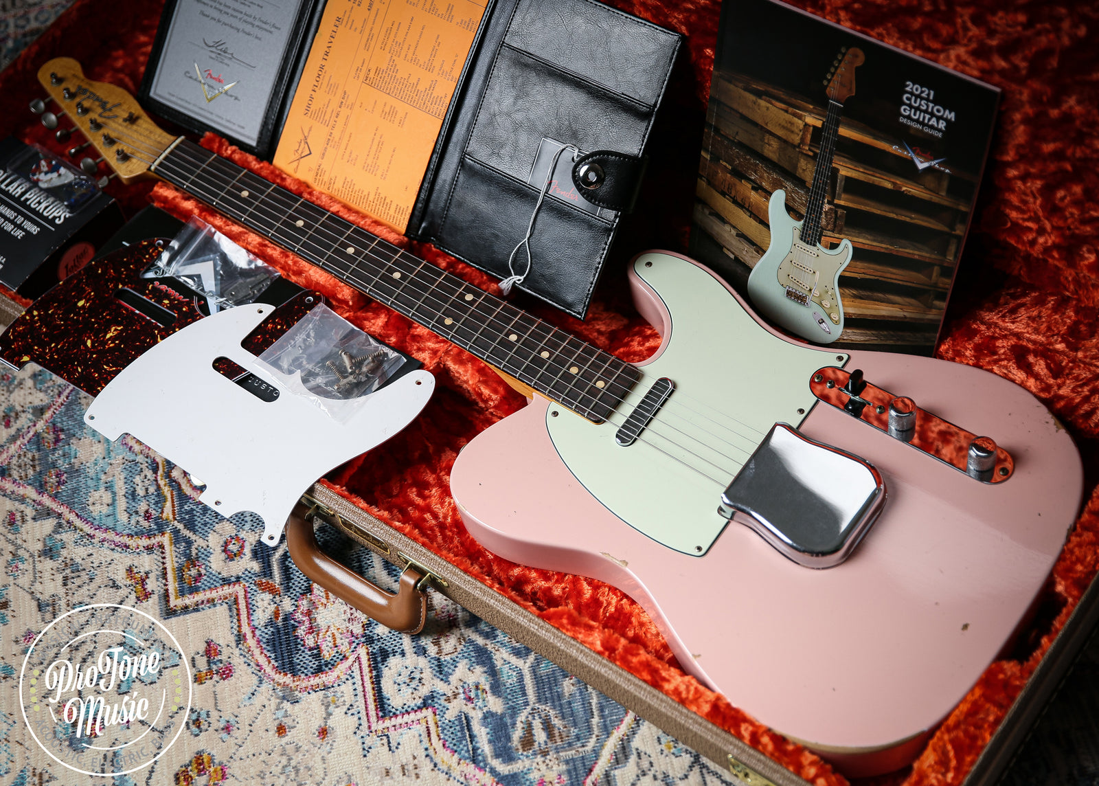 2021 Fender Custom Shop 59' Telecaster Relic Shell Pink - ProTone Music Limited