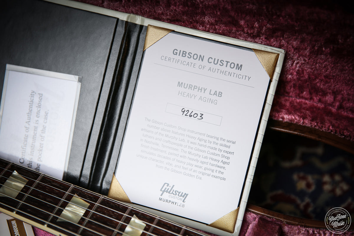 Gibson USA Custom Shop 59' Murphy Lab Heavy Aged Lemon Fade