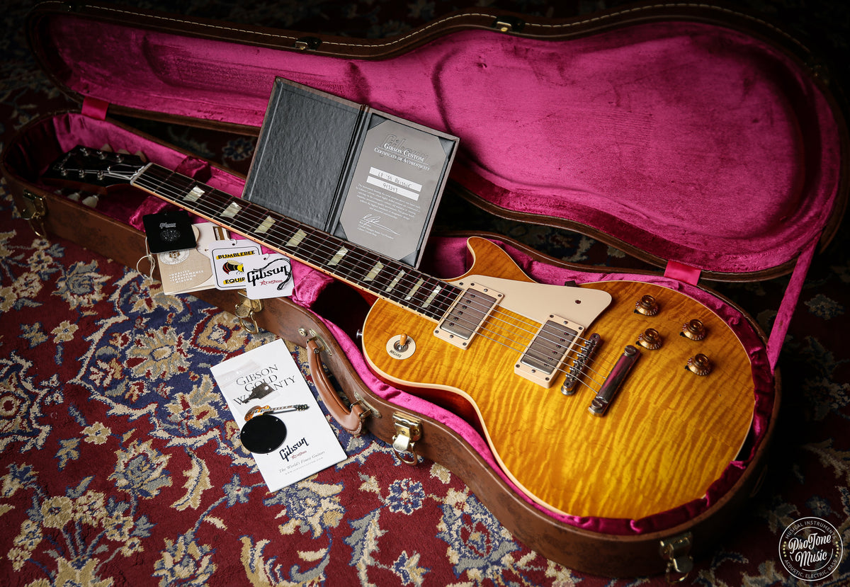 Gibson USA Custom Shop 59' Les Paul Flame Top Lemon Burst