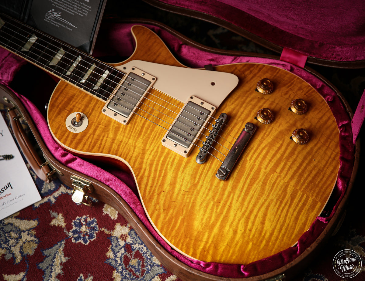 Gibson USA Custom Shop 59' Les Paul Flame Top Lemon Burst