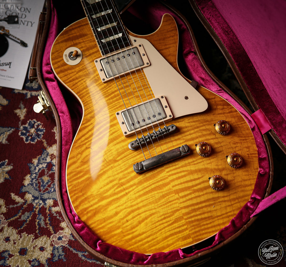 Gibson USA Custom Shop 59' Les Paul Flame Top Lemon Burst