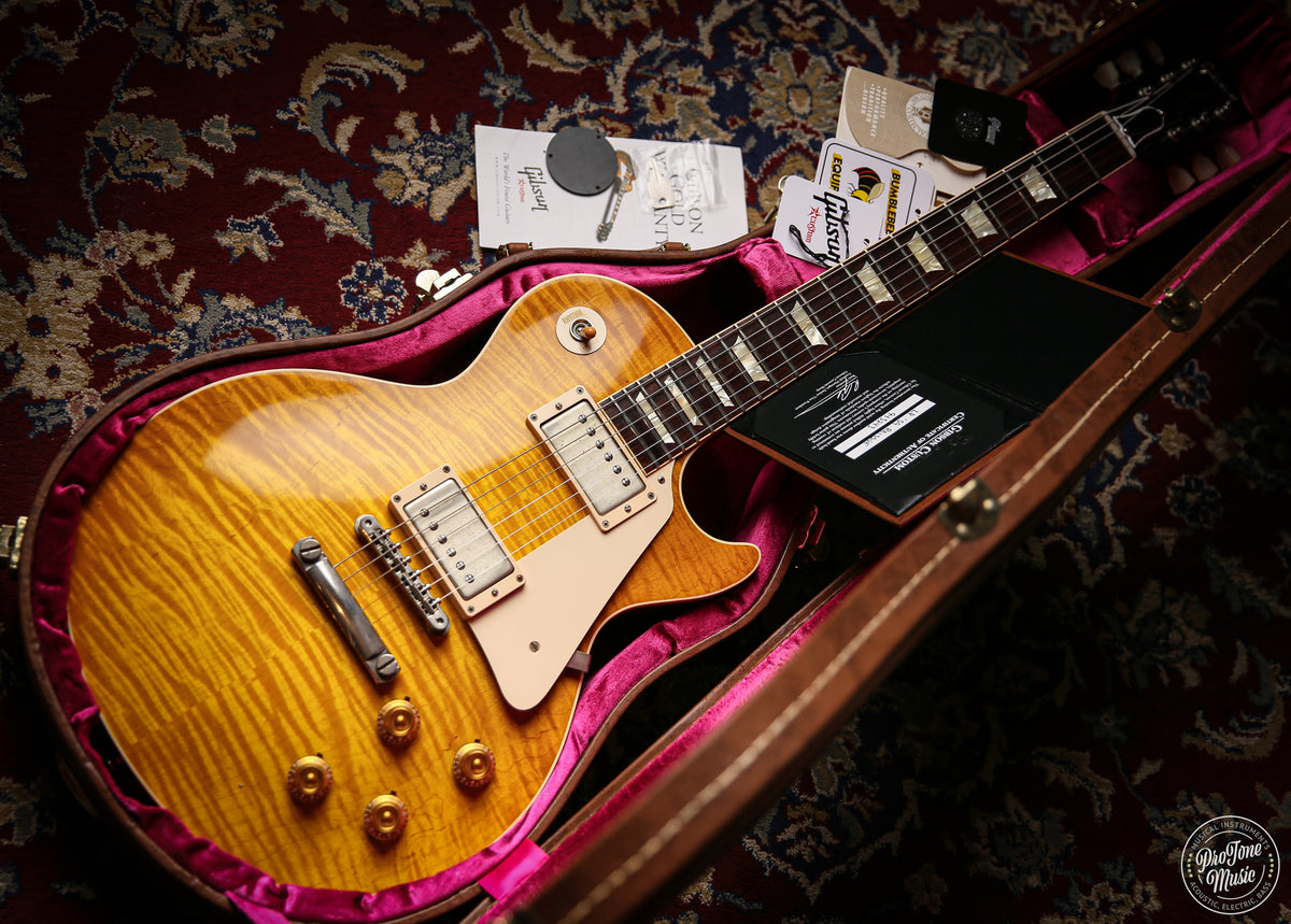 Gibson USA Custom Shop 59' Les Paul Flame Top Lemon Burst