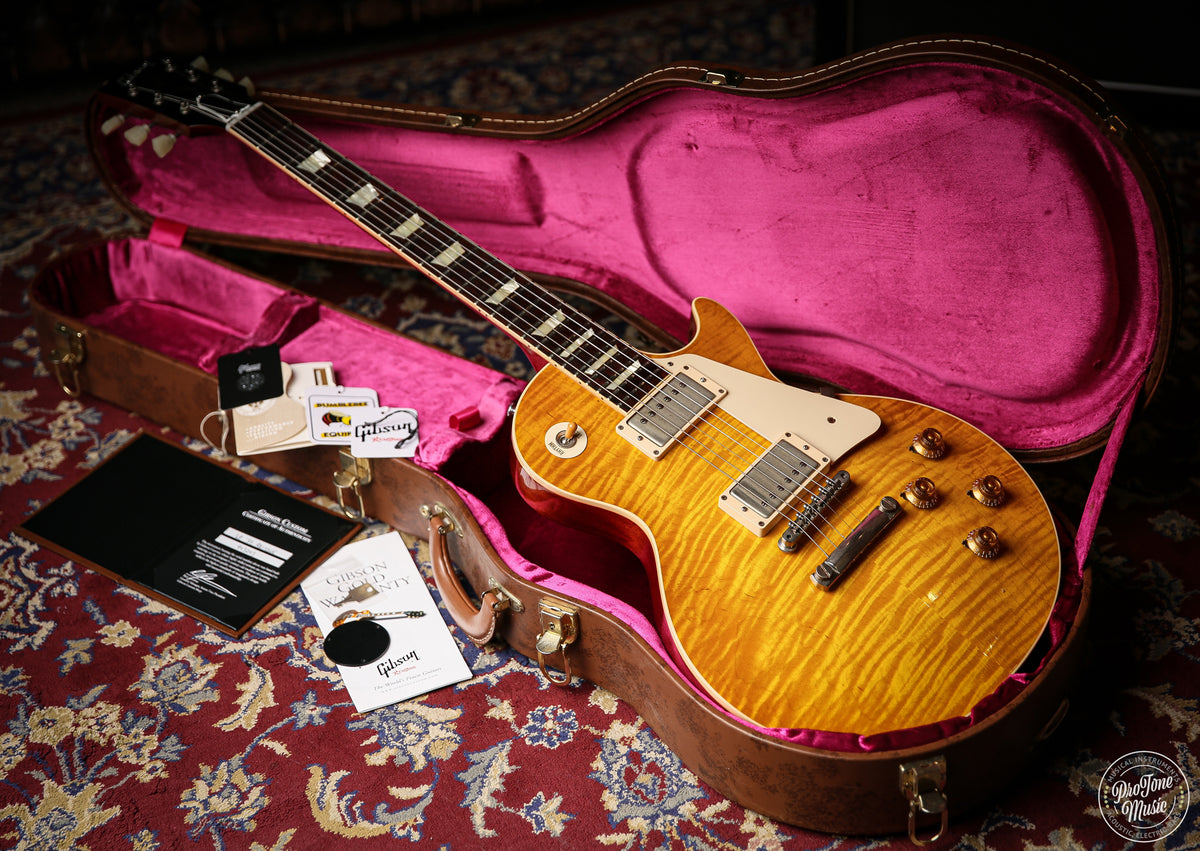 Gibson USA Custom Shop 59' Les Paul Flame Top Lemon Burst