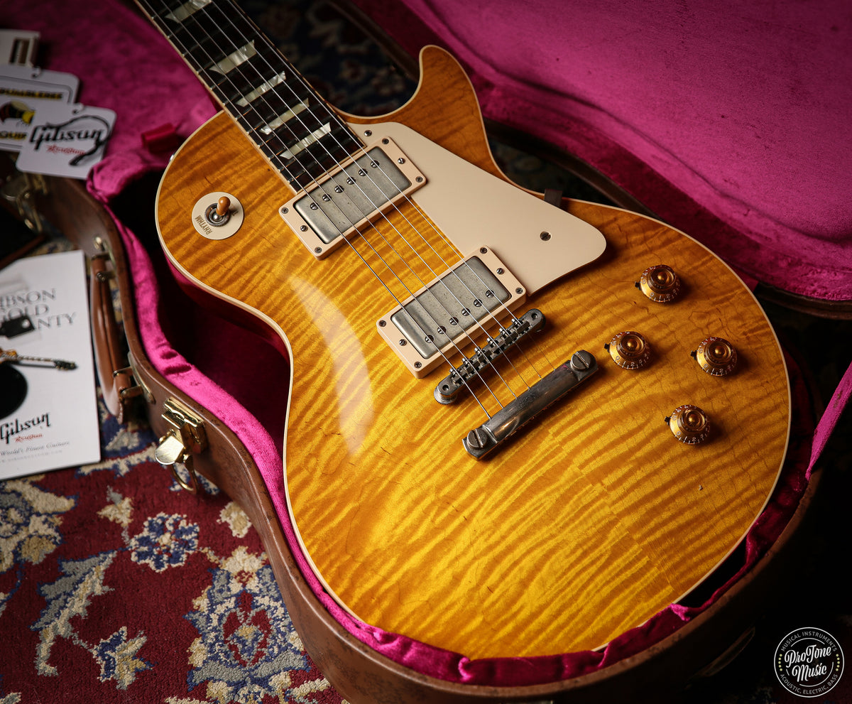 Gibson USA Custom Shop 59' Les Paul Flame Top Lemon Burst
