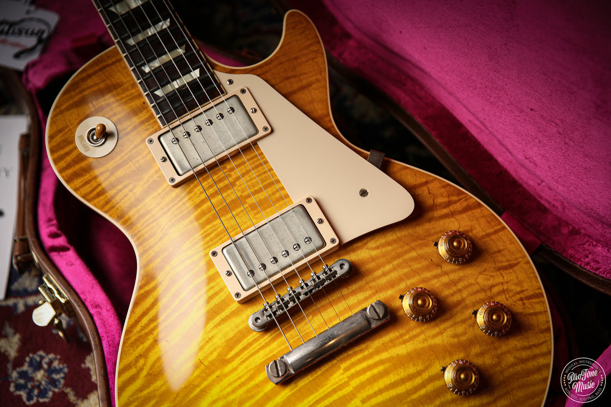 Gibson USA Custom Shop 59' Les Paul Flame Top Lemon Burst