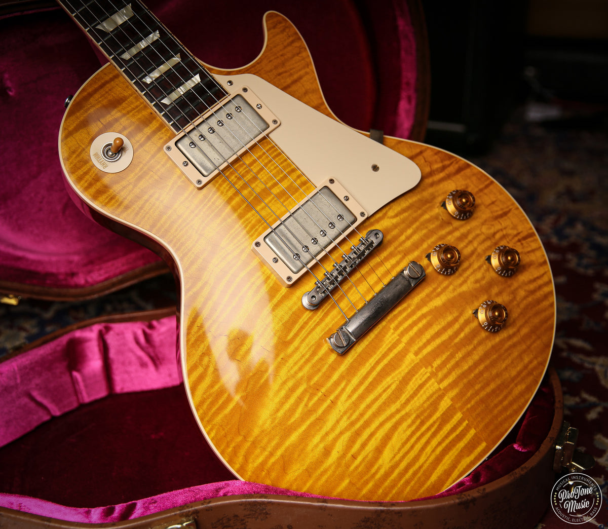 Gibson USA Custom Shop 59' Les Paul Flame Top Lemon Burst
